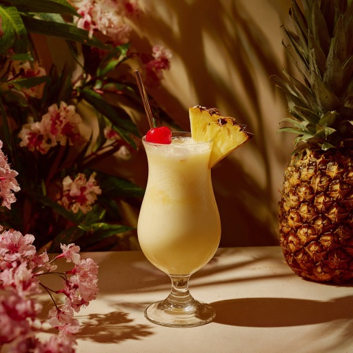 pina colada, rum cocktail