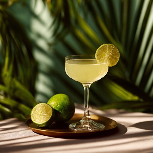 Gimlet cocktail made at home
